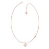 Thumbnail Image 0 of Guess G-Shine Rose Gold Tone Cubic Zirconia Necklace