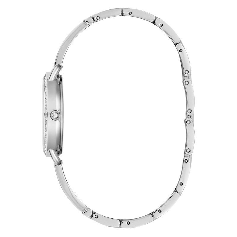 Guess Bellini Crystal Ladies' Stainless Steel Half Bangle Watch