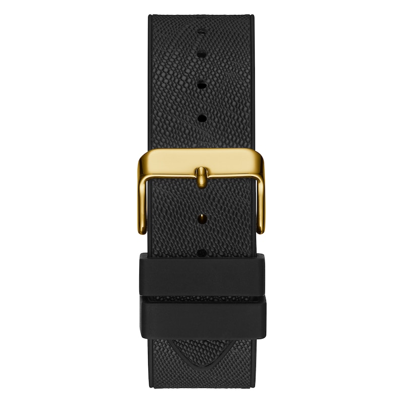 Guess Phoenix Men's Black Leather Strap Watch
