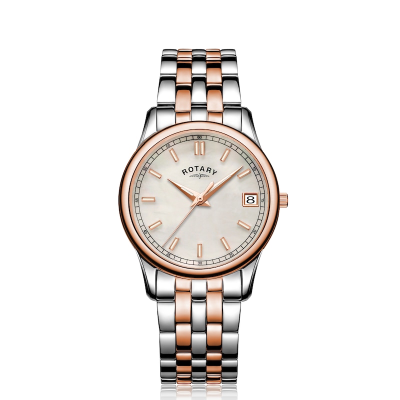 Main Image 1 of Rotary MOP Ladies Two Tone Bracelet Watch