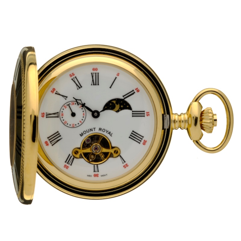 Main Image 2 of Mount Royal Gold-Plated Pocket Watch