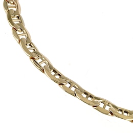 9ct Yellow Gold 7.25" Marina Chain Bracelet