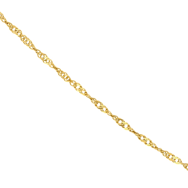 Main Image 1 of 9ct Yellow Gold 18" Dainty Singapore Chain