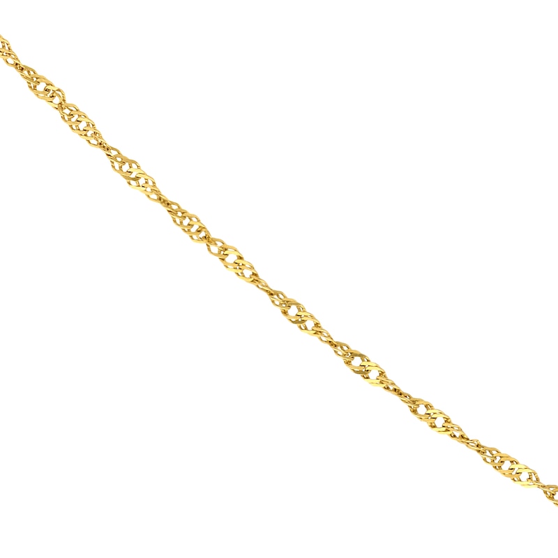 9ct Yellow Gold 18 Inch Dainty Singapore Chain