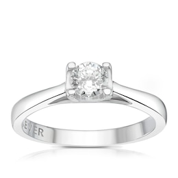 The Forever Diamond 18ct White Gold 0.38ct Diamond Solitaire Ring