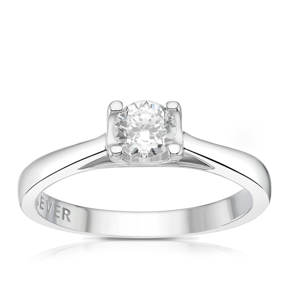 The Forever Diamond 18ct White Gold 0.38ct Diamond Solitaire