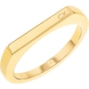 Thumbnail Image 0 of Calvin Klein Ladies' Yellow Gold Plated Bar Ring