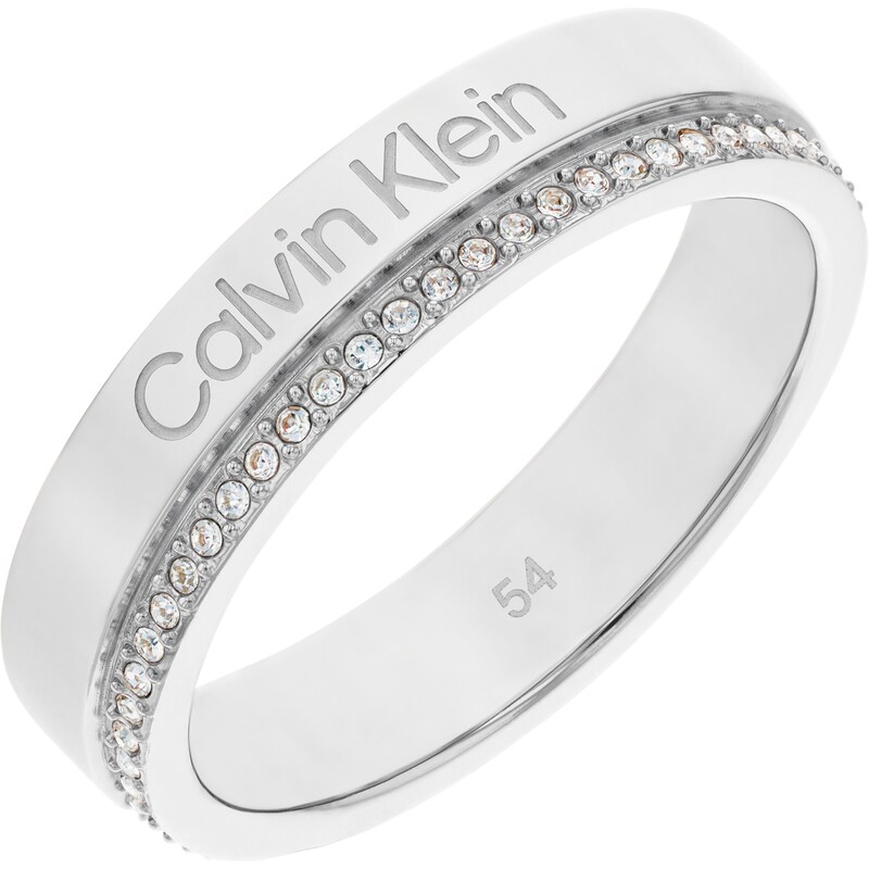 Main Image 1 of Calvin Klein Ladies' Stainless Steel Crystal Ring