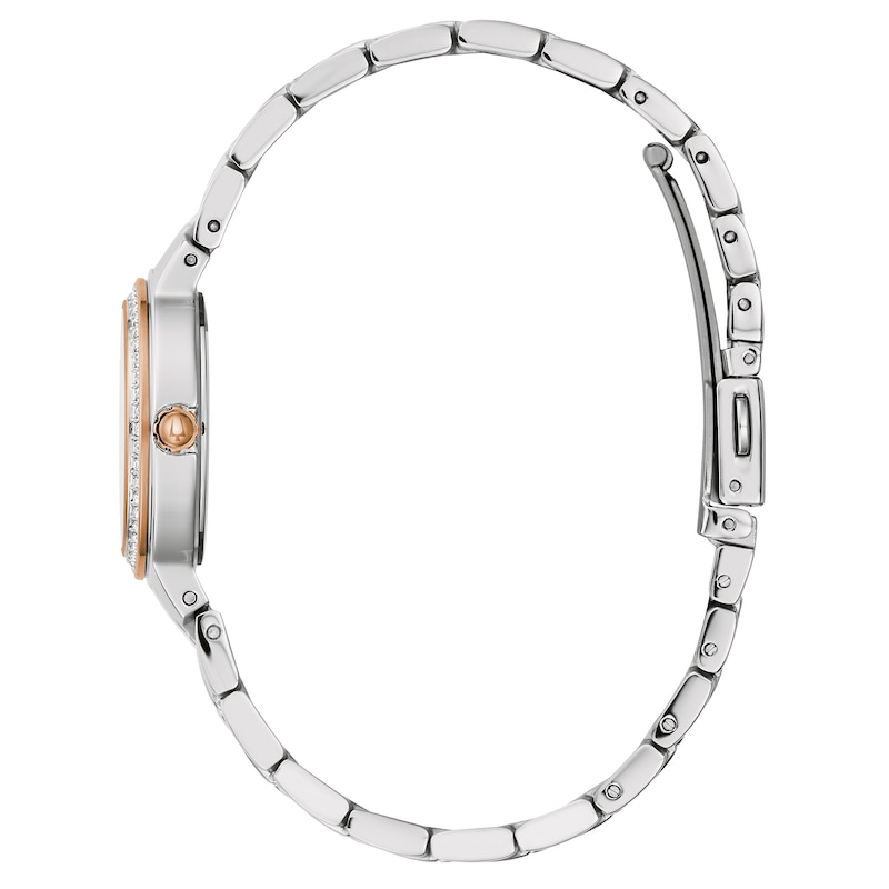 Main Image 3 of Bulova Classic Crystal Ladies' Two-Tone Stainless Steel Bracelet Watch