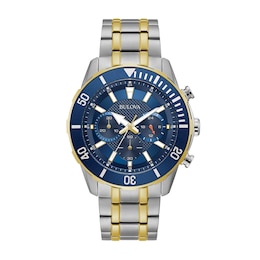 Bulova Sport Chronograph Men's Two Tone Bracelet Watch