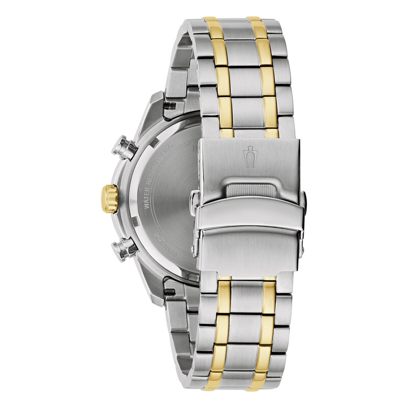 Main Image 3 of Bulova Classic Chronograph Men's Two-Tone Stainless Steel Bracelet Watch