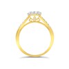 Thumbnail Image 3 of Princessa 18ct Yellow Gold 1/2ct Diamond Cluster Ring