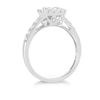 Thumbnail Image 2 of Princessa 18ct White Gold 2/3ct Diamond Square Cluster Ring