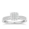Thumbnail Image 1 of Princessa 18ct White Gold 1/3ct Diamond Cluster Ring