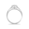 Thumbnail Image 3 of Princessa 18ct White Gold 1/3ct Diamond Cluster Ring