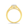 Thumbnail Image 3 of Princessa 18ct Yellow Gold 1/3ct Diamond Cluster Ring