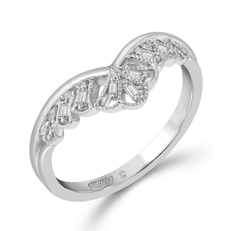 Main Image 3 of Emmy London Platinum Baguette Diamond Ring