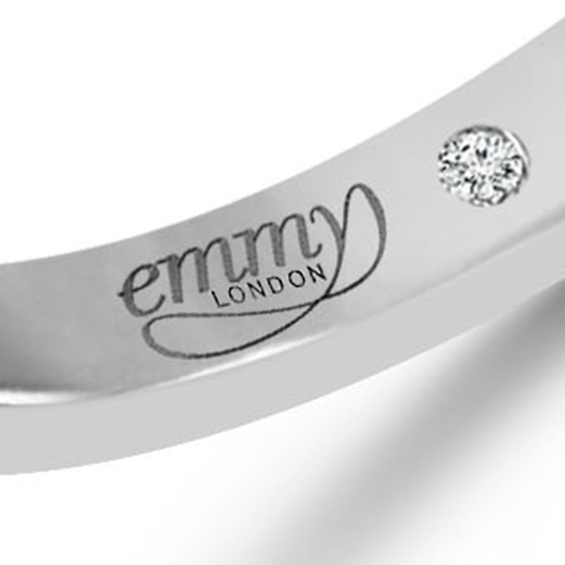 Main Image 4 of Emmy London Platinum Baguette Diamond Ring