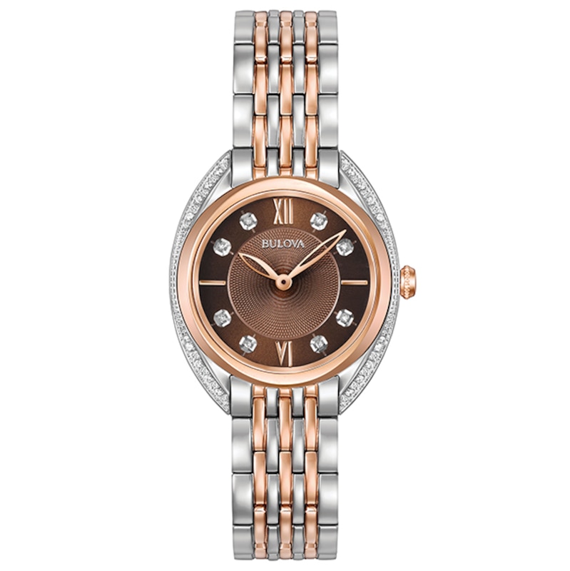 Bulova Classic Diamond Ladies' Two-Tone Bracelet Watch
