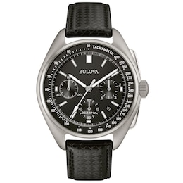Bulova Archive Lunar Pilot Men's Leather Strap Watch