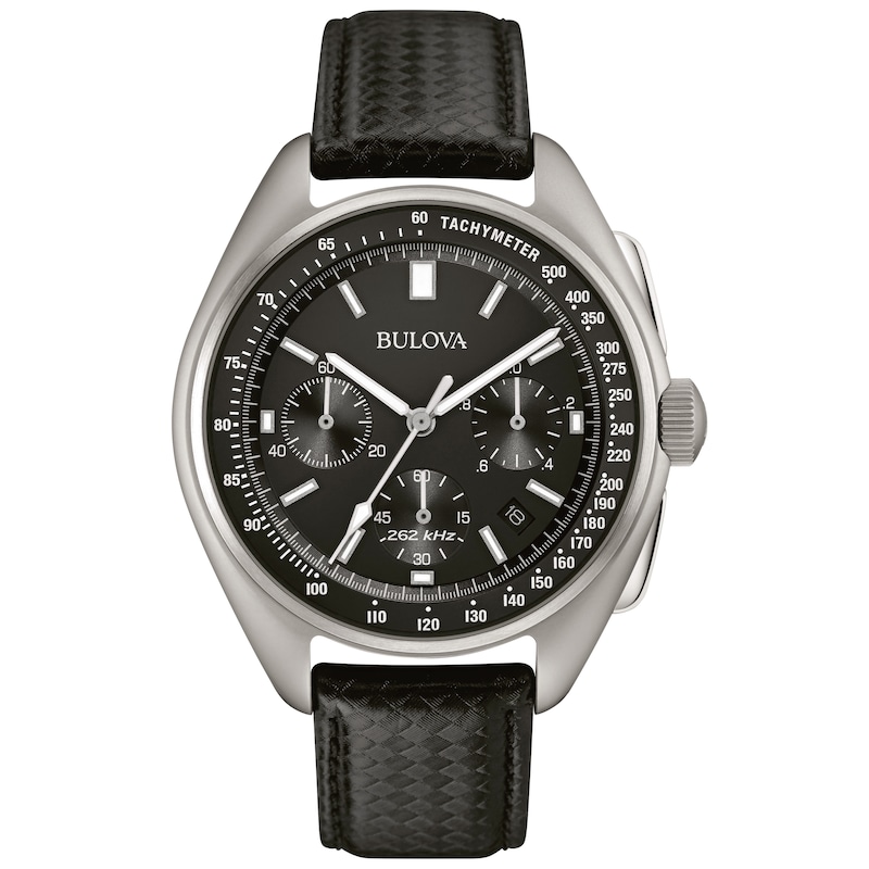 Main Image 1 of Bulova Archive Lunar Pilot Men's Leather Strap Watch