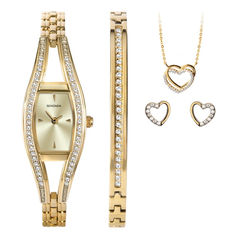 Main Image 1 of Sekonda Crystal Heart Ladies' Watch & Jewellery Gift Set