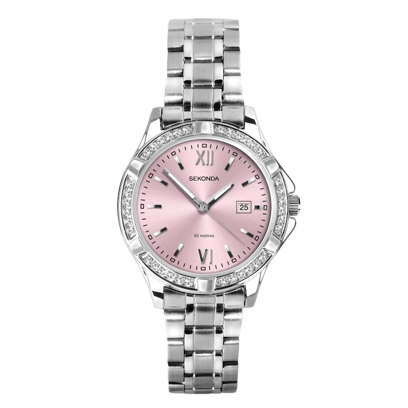 Main Image 1 of Sekonda Crystal Ladies' Stainless Steel Bracelet Watch