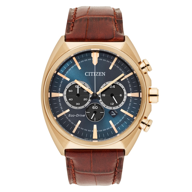 Main Image 1 of Citizen Men's Brown Leather Strap Watch