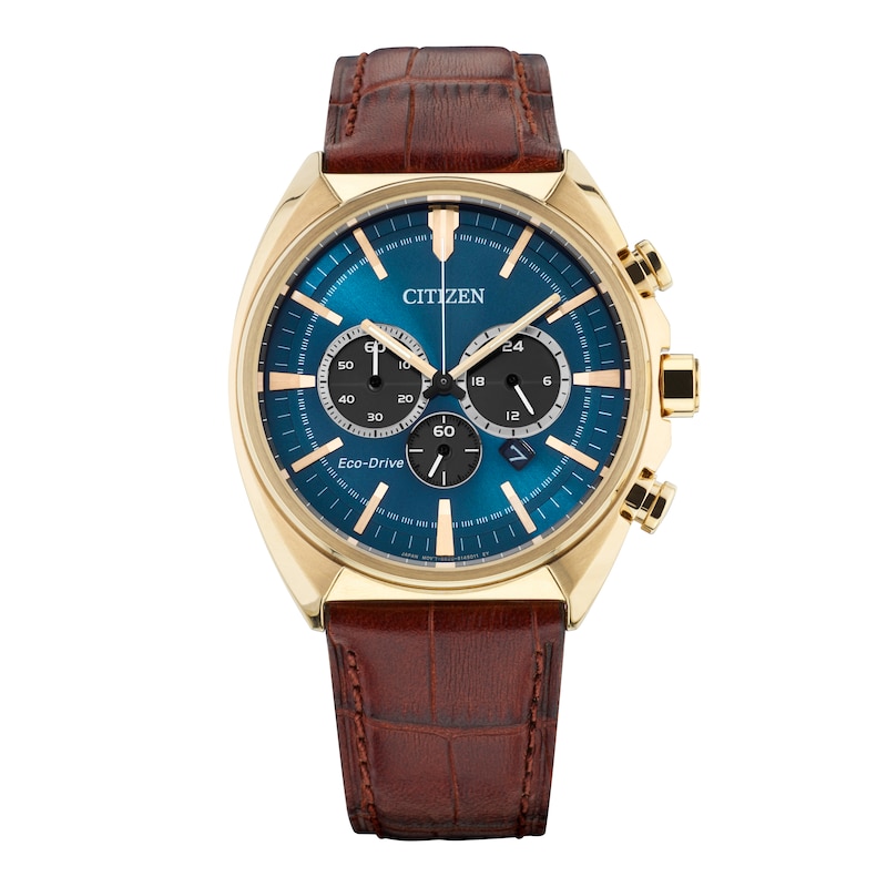 Main Image 2 of Citizen Men's Brown Leather Strap Watch
