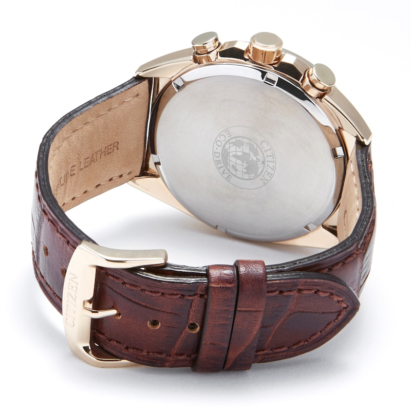 Main Image 4 of Citizen Men's Brown Leather Strap Watch