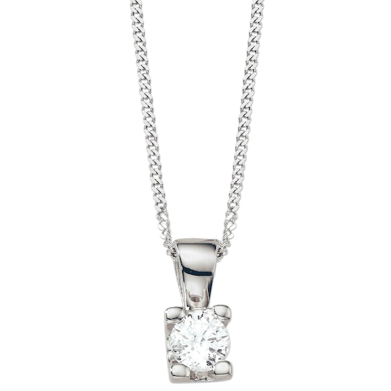 The Forever Diamond 18ct White Gold 0.25ct Diamond Pendant