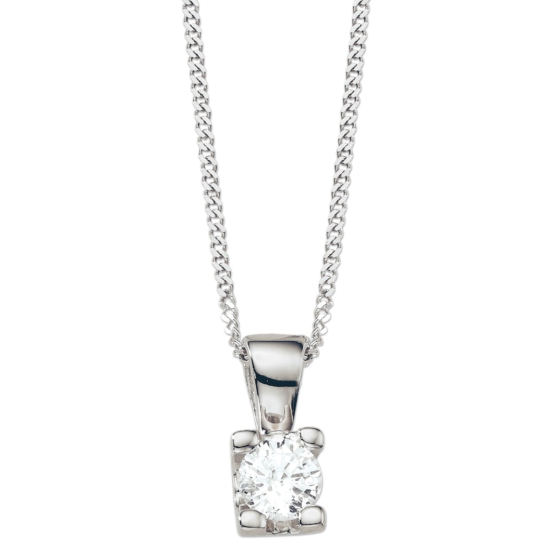 Main Image 1 of The Forever Diamond 18ct White Gold 0.25ct Diamond Pendant