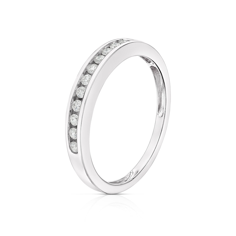 9ct White Gold 0.15ct Diamond Eternity Ring