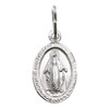 Thumbnail Image 0 of Cailin Silver Two Sided Miraculous Medals 15 inches Pendant