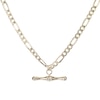 9ct Gold 18 Inch Figaro T-bar Necklace