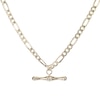 Thumbnail Image 1 of 9ct Yellow Gold 18" Figaro T-bar Necklace