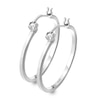 Thumbnail Image 3 of Hot Diamonds Sterling Silver Diamond 25mm Hoop Earrings