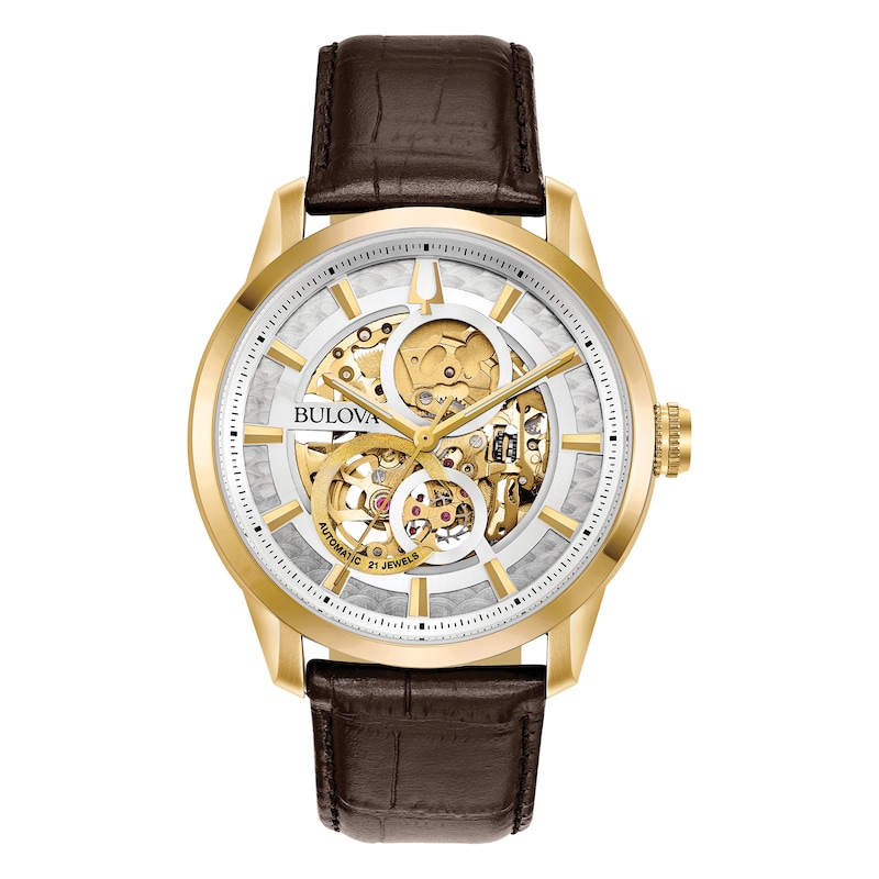 Main Image 1 of Bulova Classic Sutton Automatic Men's Leather Strap Watch