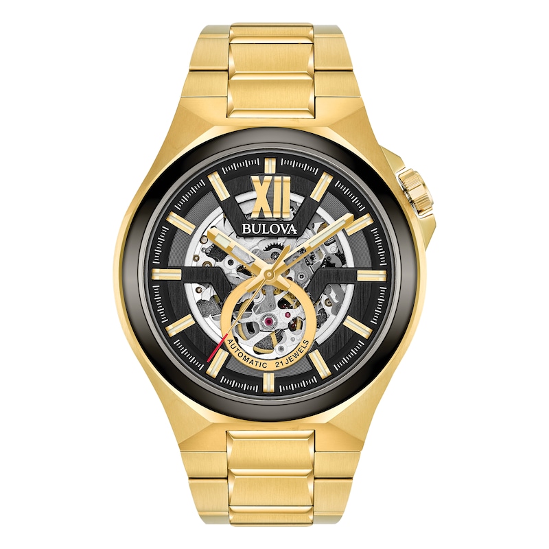 Main Image 1 of Bulova Maquina Automatic Men's Gold Tone Bracelet Watch