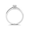 Thumbnail Image 1 of The Diamond Story 18ct White Gold Solitaire 0.33ct Total Diamond Ring