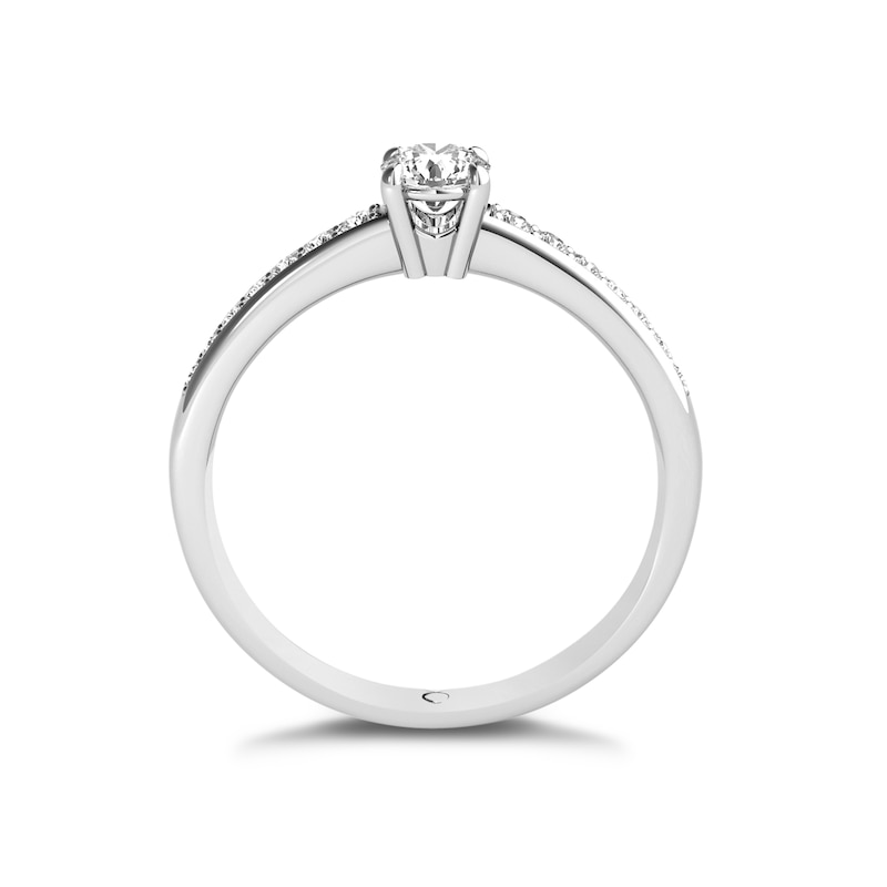 The Diamond Story 18ct White Gold Solitaire 0.33ct Total Diamond Ring