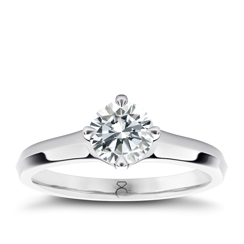 Main Image 1 of The Diamond Story Platinum 0.33ct Diamond Ring