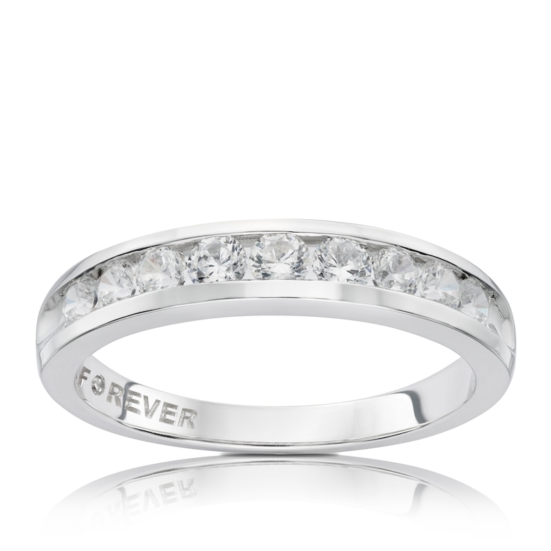 The Forever Diamond 18ct White Gold Half Eternity 0.50ct Ring