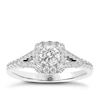 Thumbnail Image 1 of The Diamond Story 18ct White Gold Halo 0.50ct Total Diamond Ring