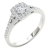 Thumbnail Image 1 of The Diamond Story 18ct White Gold Halo 0.50ct Total Diamond Ring