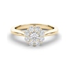 Thumbnail Image 1 of The Diamond Story 18ct Yellow Gold Flower Cluster 0.50ct Total Diamond Ring