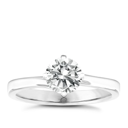 The Diamond Story 18ct White Gold Compass Solitaire 0.25ct Diamond Ring