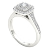 Thumbnail Image 1 of The Diamond Story 18ct White Gold Double Halo 0.50ct Total Diamond Ring
