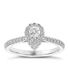 Thumbnail Image 0 of The Diamond Story 18ct White Gold Pear 0.50ct Total Diamond Ring