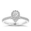 Thumbnail Image 1 of The Diamond Story 18ct White Gold Pear 0.50ct Total Diamond Ring